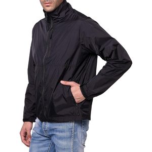 Veste coupe-vent respirante à séchage rapide unisexe, imperméable, avec capuche réglable et fermeture éclair pour les activités de plein air - Product Image 3