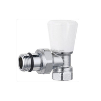 Robinet thermostatique d'angle en laiton à filetage femelle pour radiateur, fabriqué en Chine
