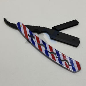 Más Vendido: Maquinilla de Afeitar Profesional para Barbero, Cuchilla de Afeitar para Depilación, Maquinilla de Afeitar para Cuidado Personal, Maquinilla de Afeitar de Hoja Recta con Cuchilla Reemplazable, Afeitadora Manual - Product Image 5