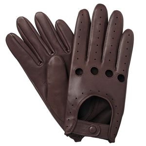 Gants de conduite en cuir 100% cuir véritable de qualité supérieure, protection au travail, cuir de mouton, conduite automobile - Product Image 3