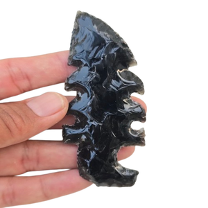 Lame de cristal artisanale en obsidienne rouge de 10 pouces avec manche en bois, poignard rituel, décoration d'autel spirituel, cadeau pour collectionneur - Product Image 1