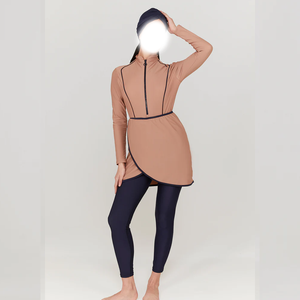 Traje de Baño Islámico para Mujer, Burkini Musulmán, Talla Grande, Moda Femenina, Traje de Baño Modesto - Product Image 1