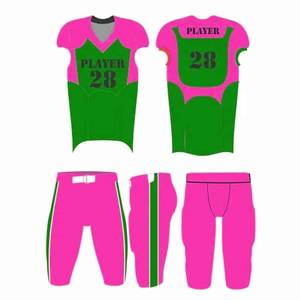 Maillots et pantalons de football américain respirants à séchage rapide, kits imprimés par sublimation, tissu en maille 100 % polyester, sangle réglable, grandes tailles - Product Image 4