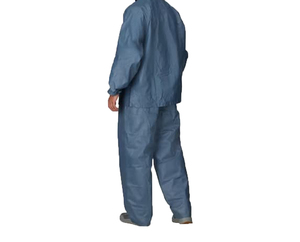 Blue Waterproof Rain Suit Full Sleeve Unisex Adult All Seasons Protective Wear custom waterproof rain suit men - Product Image 2
