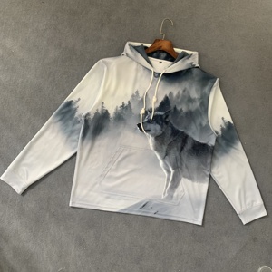 Sudaderas con Capucha Sublimadas de 330g para Fitness, Primavera, para Impresión, con Patrón Tejido, 100% Poliéster, para Hombre y Mujer - Product Image 6