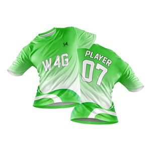 Maillot de football personnalisé pour homme, impression par transfert thermique, séchage rapide, respirant, 100% polyester, grande taille, maillots de football écologiques - Product Image 4