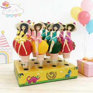 Muñeca Princesa de Frutas, Juguete de Caramelo con Campana y Tubo, Gomitas, Caramelos Duros Rellenos de Gelatina, Plástico Colorido para Niños - Product Image 3