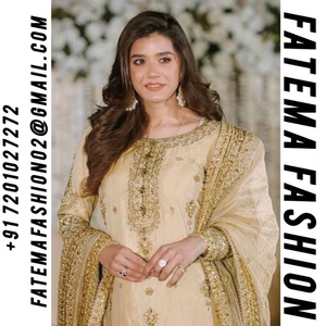 Le designer indien et pakistanais Salwar Kameez, inspiré de Bollywood, porte un costume pour les occasions spéciales - Product Image 2