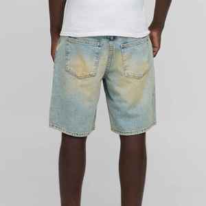 High Quality Casual Straight Mid Waist Men's Denim Shorts Summer Windproof Custom Logo Wholesale OEM <b>Service</b> - Product Image 2