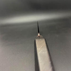 SCL Handmade <b>Copper</b> Damascus Steel Straight Edge Utility <b>Kitchen</b> Knife with Custom Pattern Beautiful Design Wood <b>Handle</b> - Product Image 3