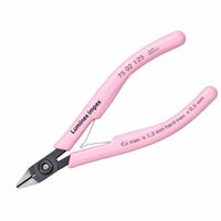 Knipex 75 02 125 SB Alicates de corte diagonal electrónicos de acero inoxidable con agarre de PVC extrafino de 125 mm, peso ligero