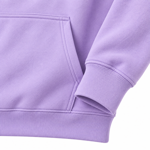 Sweat à capuche vintage lavande pour femme, motif universitaire, avec poche avant, idéal pour l'hiver, tenue de campus, vente en gros OEM ODM - Product Image 5