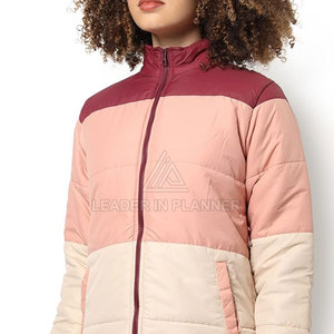 แจ็คเก็ตพัฟเฟอร์แบบมีซิปเต็มตัว คอตั้ง ผ้าถัก ระบายอากาศได้ดี สำหรับผู้หญิง ทรงเข้ารูป แบรนด์ส่วนตัว รุ่นใหม่ล่าสุดสำหรับฤดูหนาว - Product Image 4
