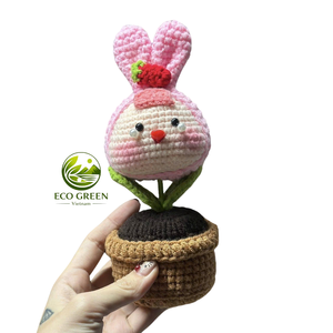 ตุ๊กตาสัตว์ถักโครเชต์ทำมือ น่ารัก คาวาอี้ ของตกแต่งเพิ่มความสุข สำหรับโต๊ะเรียน โต๊ะทำงาน - Product Image 2