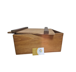 Boîtes de grandes caisses de rangement en bois non finies personnalisées en usine avec couvercle et poignée coupée pour décoration de motif d'outils de meubles - Product Image 1