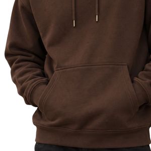 Sweat-shirt à capuche marron pour homme, manches longues, décontracté, avec logo personnalisé, streetwear, vêtements de sport, fabricant Shoukat Apparel - Product Image 5