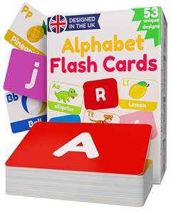 Cartes d'apprentissage Premium SmartPlay Alphabet Animaux Fruits : Stimulez la créativité avec des impressions sur papier épais et sécurisé pour le développement précoce des enfants - Product Image 5