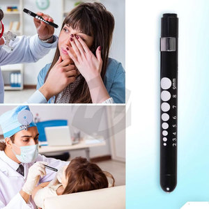Kit de diagnostic manuel 6 pièces en acier inoxydable argenté : Marteau de réflexes Taylor C 128, Diapasons C 512, Ciseaux à bandes, Jauge pupillaire - Product Image 5