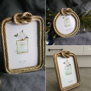 MATR BOOMIE Metal Photo <b>Frame</b> Rectangle <b>5x7</b> Inch Embossed Design Handcrafted in India Horizontal Display - Product Image 6