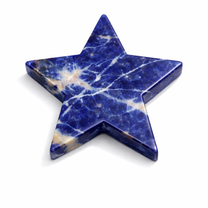 Piedra de Sodalita Grabada con Estrella para Feng Shui, Sanación del Amor, Meditación, Reiki, Decoración Energética, Proveedor Mayorista - Product Image 1