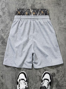 Custom Design <b>Men</b> Cotton Double waisted <b>Shorts</b> Elastic Waist Casual Knitted Breathable Mid Rise Fashion Fit <b>Lounge</b> <b>Shorts</b> <b>Mens</b> - Product Image 2