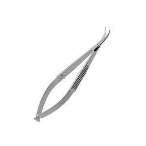 Ciseaux à ressort professionnels Vannas, courbés, en acier inoxydable de qualité chirurgicale, instrument microchirurgical ophtalmique manuel réutilisable - Product Image 6