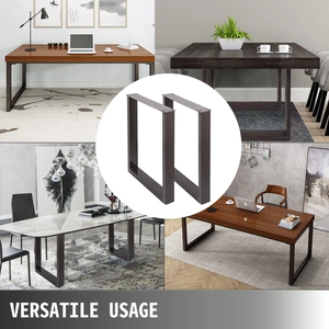 28 in Height Metal <b>Legs</b> Square Shape 2Pcs Dining <b>Table</b> <b>Legs</b> Capacity 2204lbs Load Black Color DIY Furniture <b>Legs</b> EDPTBL006 - Product Image 5