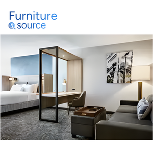 Ensemble de meubles élégants pour hôtel, design moderne, matériaux durables pour les projets de chambres à coucher fabriqués par le fabricant de meubles vietnamien - Product Image 1