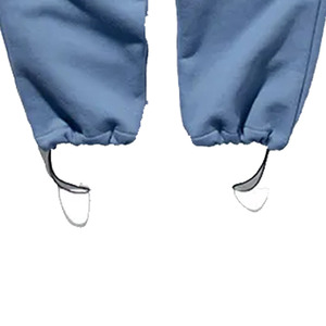 Pantalon de survêtement bleu pour homme, taille élastique avec cordon de serrage, décontracté, poches latérales, en coton tricoté mi-lourd, idéal pour l'automne - Product Image 4