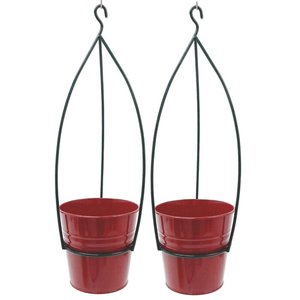 Soporte de Hierro Colgante de Lujo para Macetas con Marco Decorativo Inspirado en la Naturaleza para Balcón, Porche y Jardín - Product Image 6