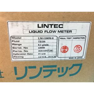 Medidor de Flujo de Líquidos Lintec LM-1100M-8, LFC, TEOS - Equipo y Piezas de Semiconductores de Confianza de Marca Global - Product Image 6