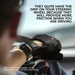 High Quality Sheep Grain Leather Wheel Chair Gloves Non-Slip Breathable Abrasion Heat Resistant Soft Comfortable Gym Sports - Product Image 4