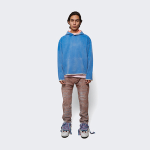 Sudaderas con Capucha para Hombre, Diseño Personalizado, Nuevas, Sólidas, Ligeras, con Efecto Desgastado por el Sol, con Logotipo Personalizado, Venta al Por Mayor - Product Image 2
