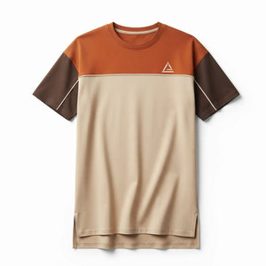 Modern <b>Men</b> <b>Longline</b> <b>T</b>-<b>Shirts</b> Relaxed Fit Cotton Streetwear Tee With Extended Length For Casual Everyday Fashion - Product Image 1