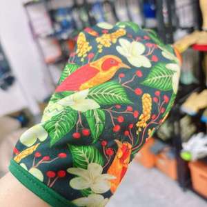 High Quality Leather Gardening Construction Working <b>Gloves</b> Leather Anti-Slip Printed Cotton Back Certified Gardening Work - Product Image 5