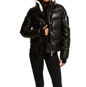 Winter Warm Puffer <b>Jacket</b> for Women Professional Manufactures <b>Waterproof</b> <b>Long</b> Sleeve Ladies Puffer <b>Jackets</b> - Product Image 3