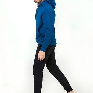 เสื้อฮู้ดผู้ชายพรีเมียม ผ้าฟลีซ ระบายอากาศได้ดี สวมใส่สบายทุกวัน พร้อมฮู้ดปรับได้และกระเป๋าจิงโจ้ ลายเรียบ มีหลายขนาด - Product Image 4