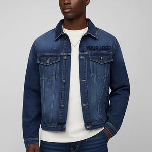 Customized Men Denim <b>Jacket</b> Outdoor Casual 100%cotton Turn-down Collar Stone Wash Work Out Jean <b>Jacket</b> for Men - Product Image 2