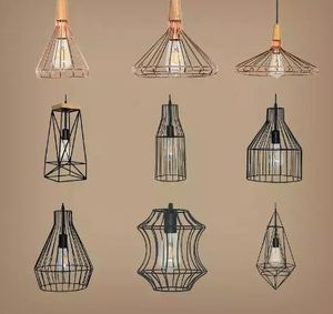 Luxury Nordic Creative <b>Cage</b> Pendant <b>Light</b> Finished Metal Pendant Lamp with Customized Style & Color Available - Product Image 5