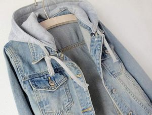 Custom Printed Embroidered Denim Jeans Hoodie Winter Heavyweight Plus Size Oversized Streetwear Eco-Friendly Outerwear Pockets - Product Image 3