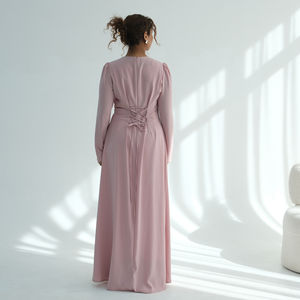 Vente en gros Nouvelle Abaya Ramadan Aïd Dubaï en Viscose Ornée de Luxe, Robe Longue Cape, Capelette Arabe, Robe de Mariage, Robe Musulmane pour Femme - Product Image 5