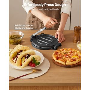 8 Inch Heavy Duty Cast Iron Tortilla Press Pataconera Maker with <b>Handle</b> 100 Tortilladora Fry <b>Pans</b> Category - Product Image 3