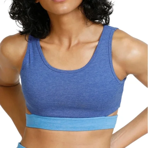 OEM Personnalisé Écologique Spandex/Polyester Maille Respirante Fermeture Éclair Avant Extensible dans les Quatre Sens Compression Laser Grande Taille Soutien Élevé - Product Image 1