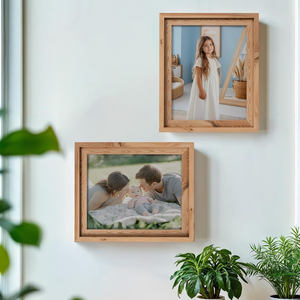 Marco de Fotos de Madera Sólida Rústico Tradicional, Decoración de Interiores de Estilo Mixto Rústico Moderno, Artesanía Premium, Ecológico - Product Image 4