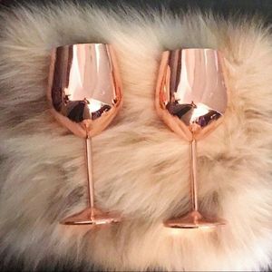 Luxury Handmade Brass Wine Glass Set Gold Finish Goblets Premium <b>Drinkware</b> for Wedding Party Barware Gift Set - Product Image 1