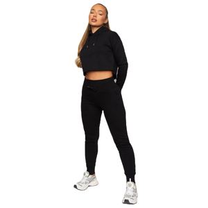 Conjunto Deportivo para Mujer al por Mayor: Sudadera Corta con Hombros Caídos y Manga Larga Cálida y Pantalones de Chándal para un Estilo Deportivo - Product Image 1