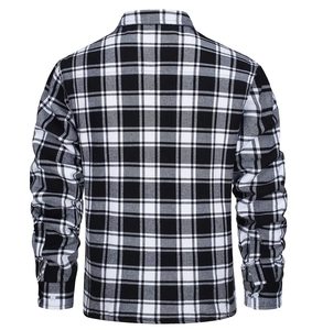 High Quality Wholesale Custom Winter Hooded Long Sleeve Shirt for <b>Men</b> Cartoon Patchwork Design 100% Cotton Streetwear - Product Image 4