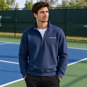 Sudadera Deportiva de Manga Larga con Cierre de Cremallera para Hombre, para Entrenamiento y Uso Casual Activo, Suministro al por Mayor - Product Image 3