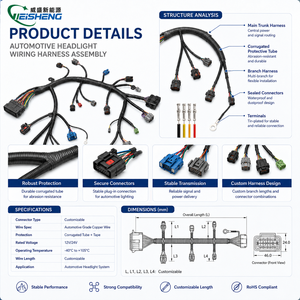 Kit de câblage personnalisé pour phares automobiles – Solution de faisceau de câbles de Chine pour applications électroniques - Product Image 3
