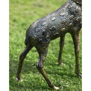 Escultura de Cierva de Bronce Hecha a Mano, Tamaño Real, para Exhibición en Jardín, Estatua de Cierva Hembra, Decoración Navideña - Product Image 4